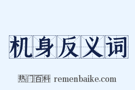 机身反义词是什么意思的图片